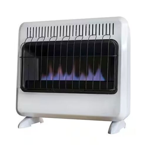 Mr. Heater 30,000 BTU Vent Free Blue Flame Natural Gas or Propane Dual Fuel Space Heater - Lot 88JF