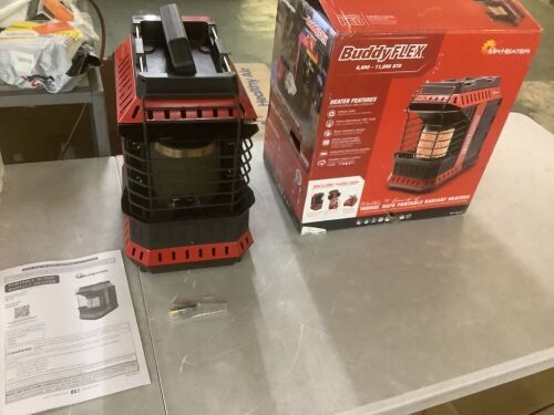Mr. Heater Buddy FLEX 11,000 BTU Radiant Propane Indoor/Outdoor Space Heater - Lot 126JF