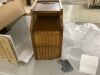 Fluted Narrow Nightstand - Thumbnail 2
