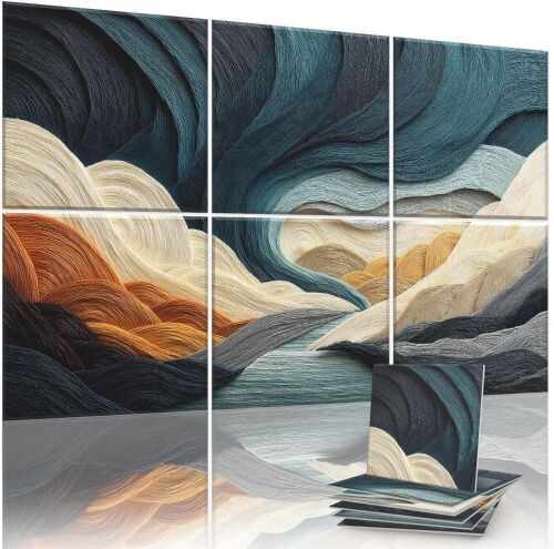 Decorative Acoustic Wall Panels, 72x48 Inch, 6 Pack - Lot 236