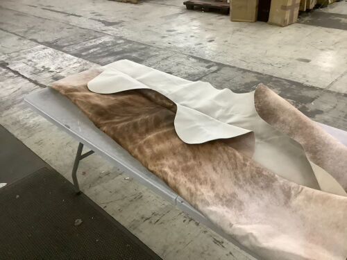 Faux Fur Cowhide Rug, 6.2 x 5.2 Feet - Lot 246