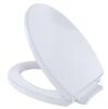 TOTO Elongated SoftClose Toilet Seat in Cotton White - Thumbnail 1