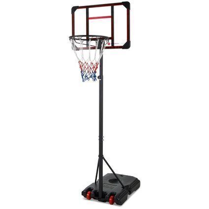 Kids Height-Adjustable Basketball Hoop, Portable Backboard System w/ Wheels - Lot 333