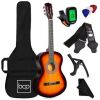 Beginner Acoustic Guitar Set w/ Case, Strap, Extra Strings - 38in - Thumbnail 1