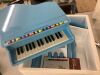 Kids Mini Wooden Grand Piano w/ Lid, Bench, Music Rack, Song Book, Stickers - Thumbnail 2