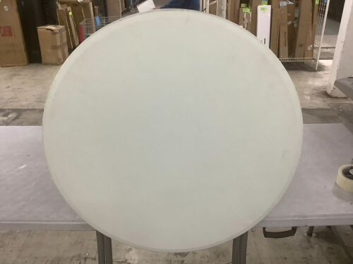 Bar Height Folding Table Indoor Outdoor Accessory w/ Thick Table Top - 32in - Lot 443