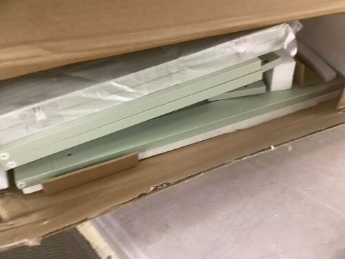 Folding Sewing Table Multipurpose Craft Station & Side Table w/ Wheels - Lot 446