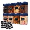 Cheer Collection Set of 8 28oz Airtight Food Storage Containers - Thumbnail 1