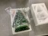 Pre-Lit Ceramic Tabletop Christmas Tree with Lights- 15in - Thumbnail 2