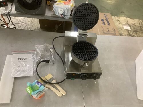 VEVOR 1100 W Commercial Round Waffle Maker - Missing Handle - Lot 718JF