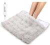 Luxury Faux Fur Heated Foot Warmer with 3 Heat Settings & 2H Auto-Off, 20" x 22" - Thumbnail 1