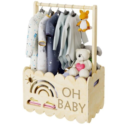 Wooden Baby Shower Crate Closet - Lot 769