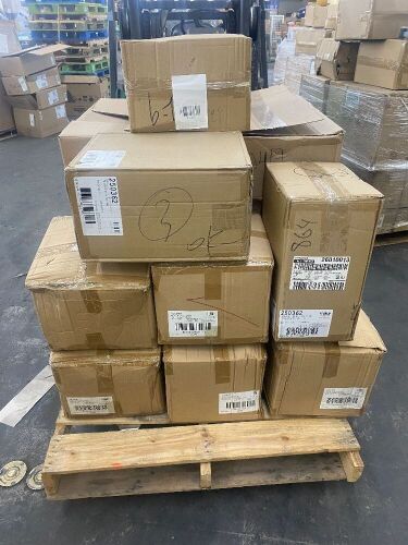 Fall Pallet - (2) Cases of Happy Thanksgiving Balloons, (8) Cases of Happy Fall Pennant Banners, (4) Cases of Mini Pilgrim Hats & (1) Case of Fall Confetti - Lot 478