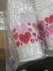 Case of (900) Loving Hearts Plastic Cups, 8 oz - Thumbnail 2
