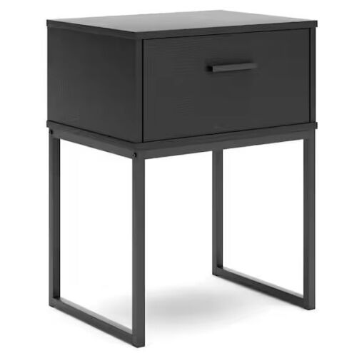 Signature DESIGN BY ASHLEY Socalle Black 1 Drawer 19.61 in. W Nightstand - Lot 357JF