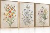 Wildflower Canvas Framed Wall Art Set, 16" x 24" x3 - Thumbnail 1