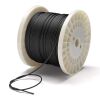 Yescom 500FT 1/8" Stainless Steel Cable Wire Rope T316 7x7 Aircraft Strand for DIY Decking Black Cable Railing System - Thumbnail 1