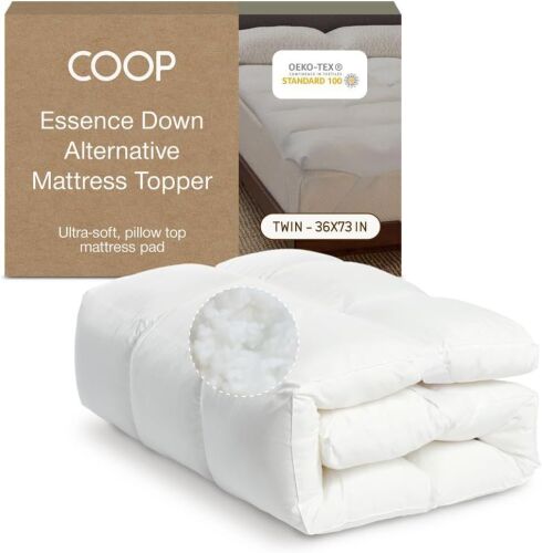 Coop Home Goods Essence Down Alternative Mattress Topper, Twin - Lot 257