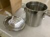 Stainless Steel Airtight Canister with Lid and Locking Clamp, 3.2Gal - Thumbnail 2