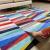 Anti Slip, Removable, Washable Spliced Carpet, 15.75", 12pc - Thumbnail 1