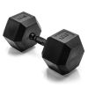 CAP Barbell 60LB Coated Hex Dummbell with Black Handle - Thumbnail 1