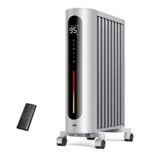 DREO 1500-Watt Portable Space Oil Filled with Remote Control, Overheat and Tip-Over Protection - Lot 272JF