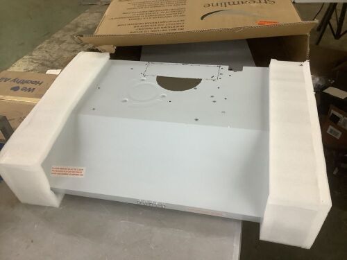 Streamline 30 in. 165 CFM Cassino Ductless Under Cabinet Range Hood in Brushed Steel, Mesh Filters, Push Button Control, LED Lights - Damaged Filter Panel, Wont Stay Shut - Lot 771JF