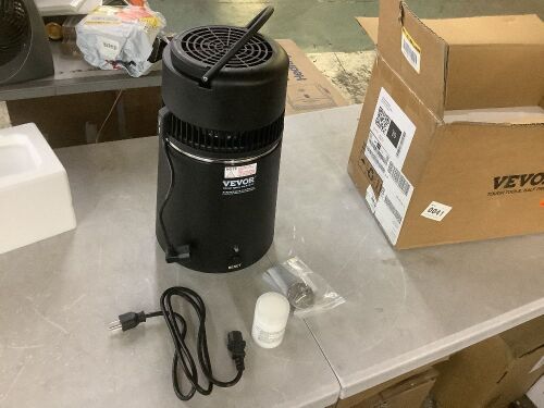 1.05 Gallon Pure Water Purifier Filter Home Countertop 750W Distilled Water Maker Stainless Steel - Lot 681JF