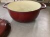 Cast-Iron Dutch Oven Kitchen Cookware w/ Enamel, Handles - 6qt - Thumbnail 4