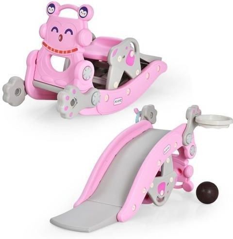 4-in-1 Multifunctional Rocking Horse and Slide Set for Children - Lot 483