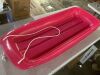 48in Kids Toboggan Snow Sled Board w/ Pull Rope, Curved Edges - Thumbnail 2