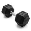 CAP 35lbs Coated Hex Dumbbell with Contoured Handle - Thumbnail 1