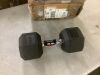 CAP 35lbs Coated Hex Dumbbell with Contoured Handle - Thumbnail 2
