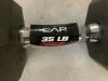 CAP 35lbs Coated Hex Dumbbell with Contoured Handle - Thumbnail 4