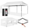 Pop Up Party Tent Canopy w/ 1-Button Easy Setup - 10x20ft - Thumbnail 1