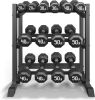 3-Tier Dumbbell Rack, 1100LB Capacity - Thumbnail 1