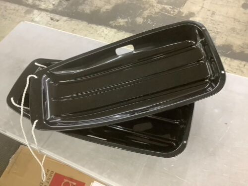 Lot of(2) Kids Outdoor Plastic Toboggan Snow Sled Board w/ Pull Rope, Handles - 35in - Lot 760