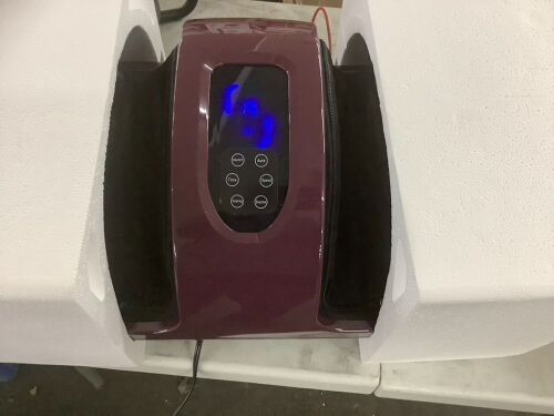 Reflexology Shiatsu Foot Massager w/ High-Intensity Rollers, Remote Control - Lot 463