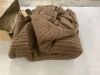 Dark Brown Chunky Knit Throw Blanket 60"x80" - Thumbnail 2