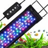 AQQA LED Aquarium Light, 24/7 Mode IP68 Waterproof Extendable Bracket, Full Spectrum, Adjustable Timer/Brightness Memory Function for 24-32 Inch Fish Tank - Thumbnail 1