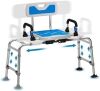 Tub Transfer Bench and Shower Chair with Non Slip Aluminum Body - Thumbnail 1
