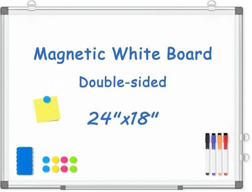 Magnetic Double-Sided White Board, 24" x 18" - Lot 790