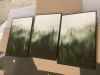 Green Fog Pine Tree Forest Canvas Wall Art, 16" x 24" - Thumbnail 3