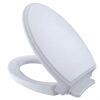 TOTO Traditional Elongated SoftClose Toilet Seat in Cotton White - Thumbnail 1