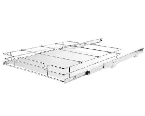 VEVOR 15.5in. x 21in. x 3.5in. Pull-Out Cabinet Organizer, Fits 17in. x 22 in. x 7 in. Cabinet - Lot 805JF