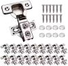 20-Pack Soft Close Cabinet Door Hinges, 100 Degree Opening Angle - Thumbnail 1