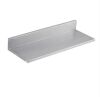 VEVOR 8.6 in. x 24 in. Stainless Steel Wall Mounted Floating Shelving with Backsplash, 44 lbs. Load Capacity - Thumbnail 1