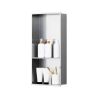 12 in. W x 18 in. H x 4 in. D Stainless Steel Shower Niche in Brushed Nickel - Thumbnail 1