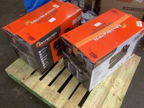 Lot of (2) Mr. Heater Contractor Series 80,000 BTU Black Forced Air Kerosene/Diesel Outdoor Space Heater with Thermostat - Lot 826JF