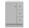 Glacier Bay Bannister 25 in. Single Sink Pearl Gray Bath Vanity with Colorpoint White Cultured Marble Top - Thumbnail 1